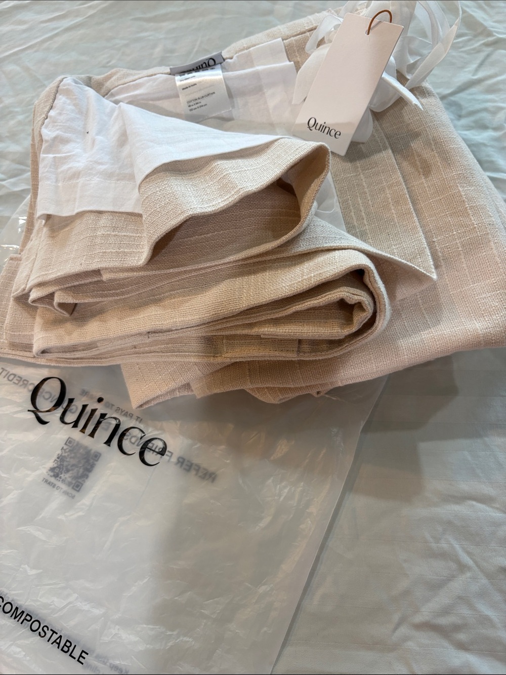Quince Curtain Slub Curtain (one panel) 48x84 Natural